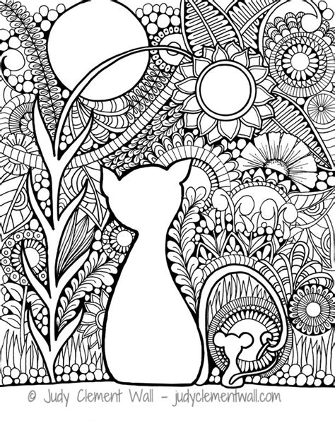The first thing every child learns with 'c' cats have a confident, elegant, and proud personality. Coloring Pages - JudyClementWall