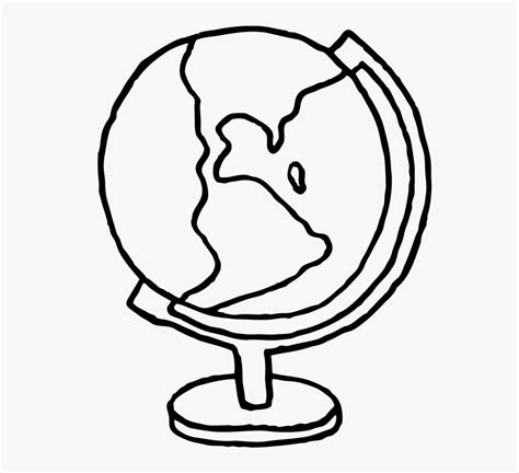Simple Globe Drawing At Draw A Simple Globe Hd Png Download