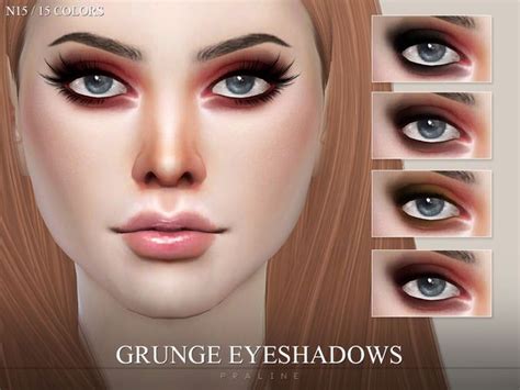 Pralinesims Grunge Eyeshadows N15 Sims 4 Cc Makeup Sims 4 Cc Eyes