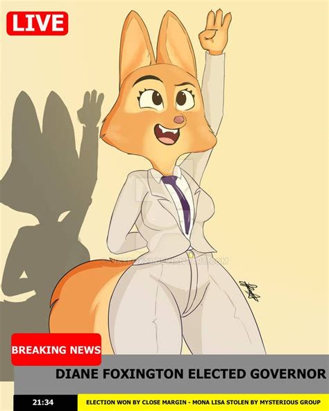 Governor Diane Foxington By Pixyfox23 On Deviantart In 2022 Furry Art Anime Furry Cartoon Art