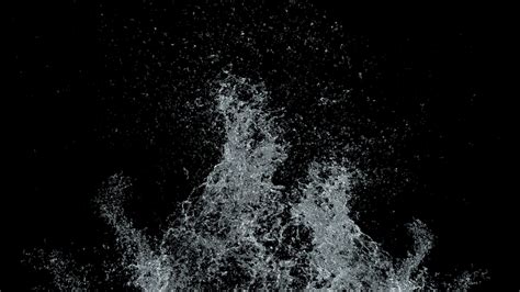 Water Splash Black Background Stock Video Footage For Free Download