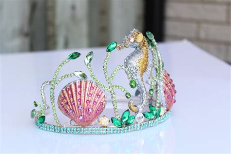 Mermaid Crown Seashell Crown Bridal Headpiece Seahorse Shell Crown