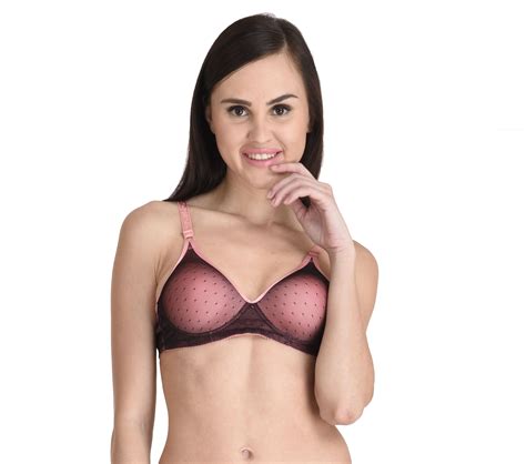 Buy Miss Tiffany Cotton Push Up Bra Pink Online At Best Prices In