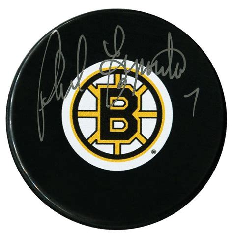 Phil Esposito Autographed Boston Bruins Puck Cojo Sport Collectables Inc