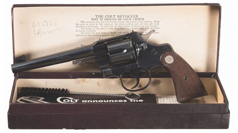 Colt Officers Model Heavy Barrel Double Action Revolver
