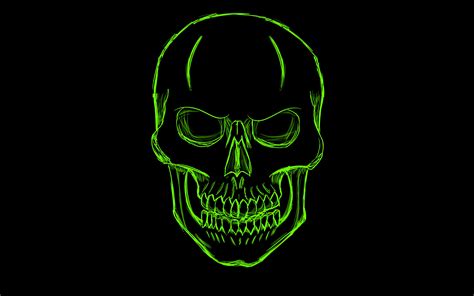 1920x1080 Dark Green Skull Minimalism Art 1080p Laptop Full Hd