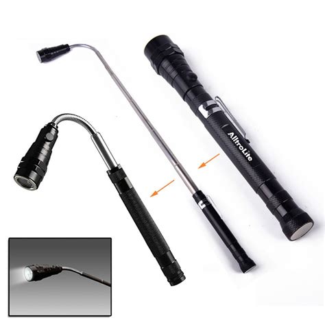 Portable 3 Led Telescopic Flexible Extendable Led Flashlights Torch Alltrolite