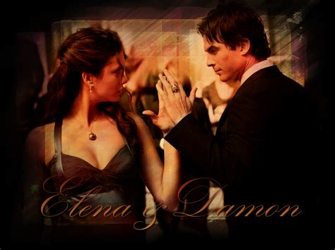 Damon And Elena Wallpaper The Vampire Diaries Tv Show Wallpaper