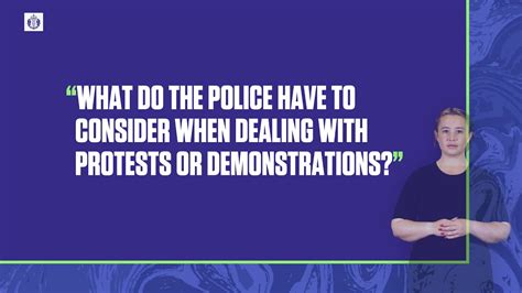 What Do The Police Have To Consider When Dealing With Protests And