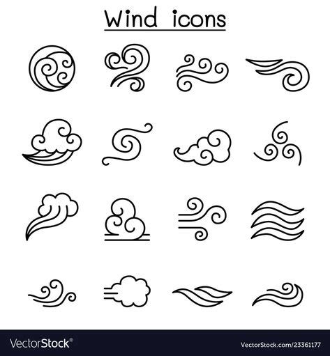 11 Wind Symbols Ideas Wind Blowing Wind Wind Tattoo