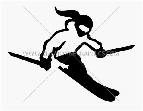 Female Skiing Female Skier Silhouette Clip Art Free Transparent