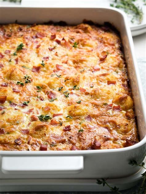 Ham And Cheese Breakfast Casserole With Tater Tots The Worktop