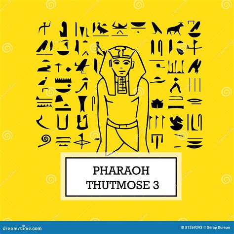 Illustration Of Pharaoh Thutmose Iii Stock Illustration Illustration