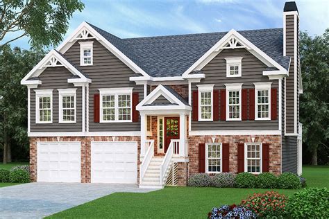 Modifications and custom home design are also available. Craftsman Split Level House Plan - 75603GB | Architectural ...