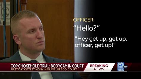 Cop Chokehold Trial Bodycam In Court Youtube