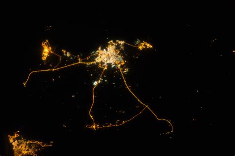 Nasa Visible Earth Qatar At Night