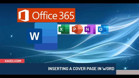 How To Create A Cover Page In Microsoft Word 2019 Office 365 Cover