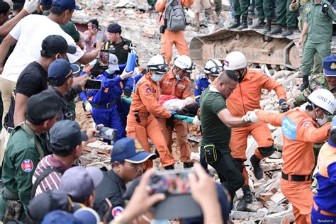 18 Dead 24 Injured In Cambodia Building Collapse Voice Of America