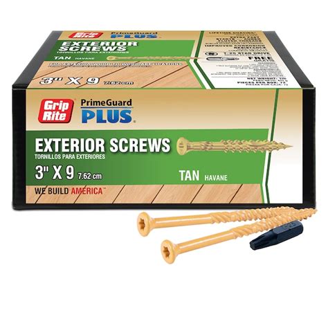 Grip Rite 9 X 3 In Wood To Wood Deck Screws 72 Per Box In The Deck