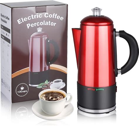 Werkweit Electric Coffee Percolator 12 Cup Stainless Steel Percolator Coffee Maker