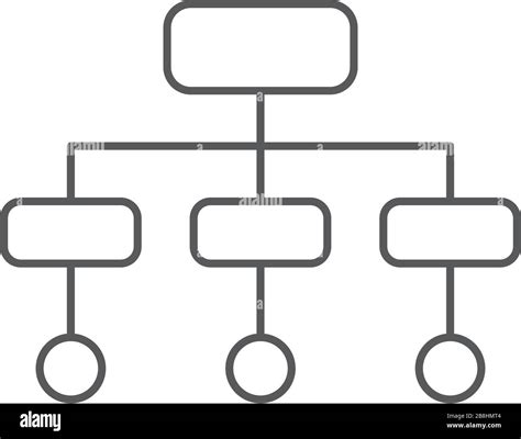 Organizational Chart Vector Icon Concept Isolated On White Background