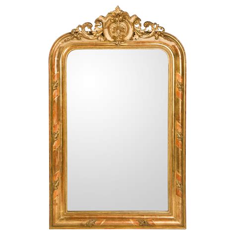 Large Antique French Gold Gilt Mirror At 1stdibs French Gold Mirror