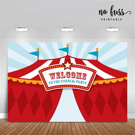 carnival backdrop circus party banner poster signage etsy circus
