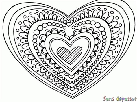 Cliquez sur l image coloriage mandala anti stress modele de mandala deja colorier mandala à imprimer adulte comment bien choisir ses 3 aug image de mandala colorier, 2021 free download. Coloriage Coeur Mandala - Sans Dépasser