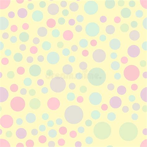 Colored Circle Seamless Pattern Shape Art Geometric Graphic Background