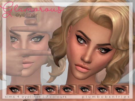 Pnf Glamorous Liner By Plumbobs N Fries Sims 4 Eyes