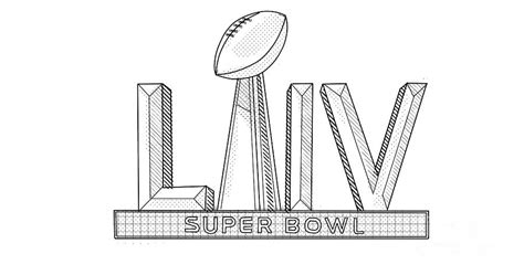 Super bowl lv was an american football game played to determine the champion of the national football league (nfl) for the 2020 nfl season. NFL Super Bowl LV or Super Bowl 55 Logo Line Art ...