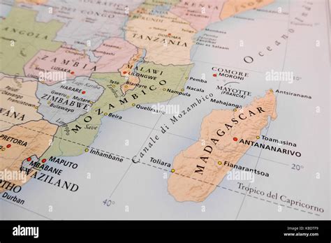 Eastern Africa Map Stock Photo Alamy