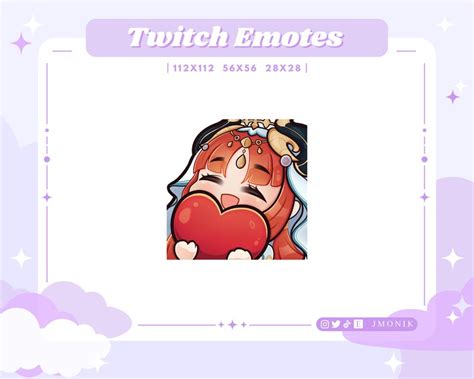 Genshin Impact Nilou Emote Cute Nilou Twitch Emote Heart Nilou