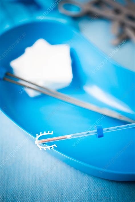 3 unexplained vaginal bleeding concerning for pregnancy or pelvic malignancy. IUD contraceptive - Stock Image - C035/0790 - Science ...