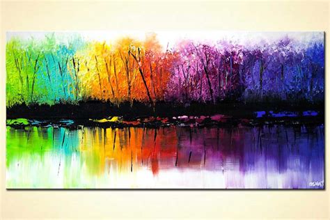 Painting For Sale Colorful Reflection Seasons Abstract