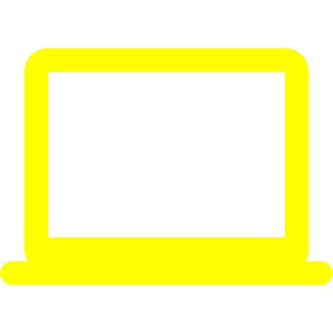 Yellow Laptop 3 Icon Free Yellow Laptop Icons