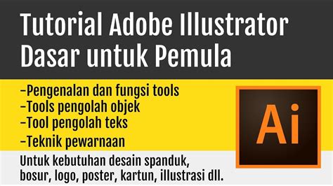 Belajar Adobe Illustrator Pemula Lengkap Pengenalan Dan Fungsi Tools