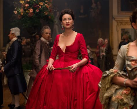 Outlander Red Dress Catriona Balfe Red Evening Dress Red Evening Gown Red Statement