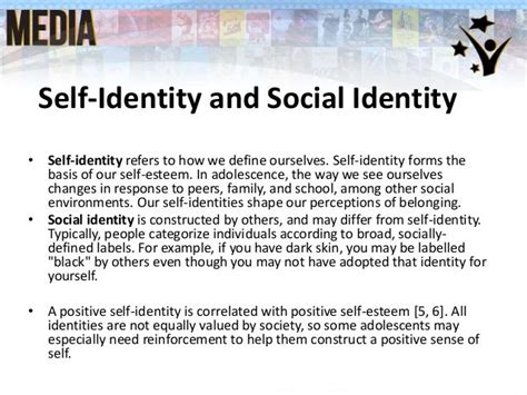 Self Identity Vs Social Identity Identity Self Esteem Social
