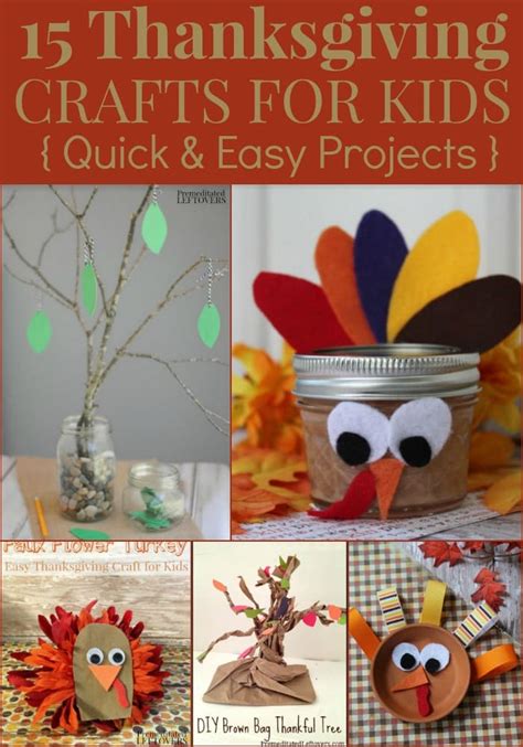 15 Simple Thanksgiving Crafts For Kids