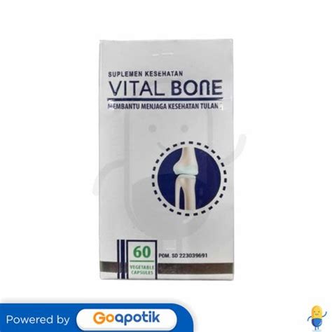 Vital Bone Botol 60 Kapsul Kegunaan Efek Samping Dosis Dan Aturan Pakai