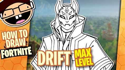 How To Draw Max Level Drift Fortnite Battle Royale Narrated Easy