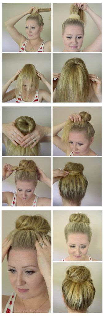 This style is ideal for girls with long hair who desperately need to refresh the neck area during sunny days but are tired of ponytails and plain donut buns. How To Use A Hair Donut | Hair donut, Hair styles, Hair ...
