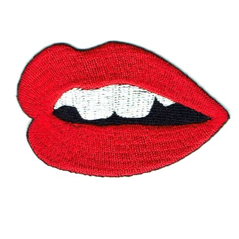 Red Lips Iron On Patches