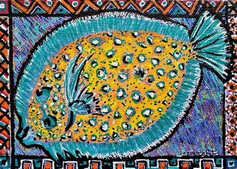 Flounder Painting By Sonja Light