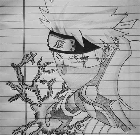 Naruto Kakashi Hatake Drawing Pic Drawing Skill