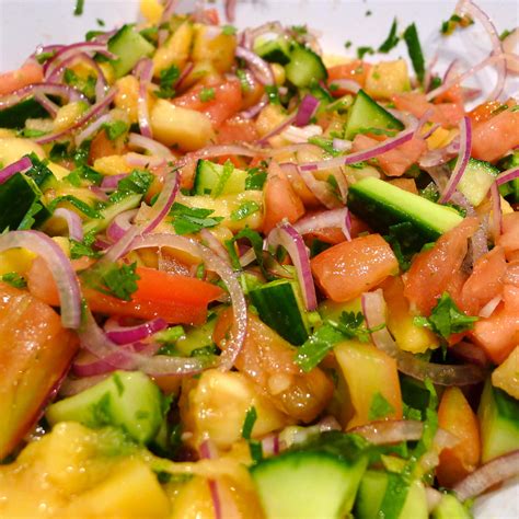 Gurke Ananas und Mango