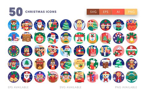 50 Christmas Icons Dighital