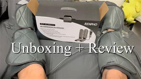 Renpho Air Compression Leg Massager Unboxing And Review Youtube