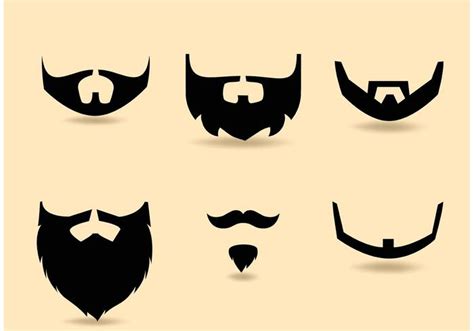 Free Vector Beard Set Download Free Vector Art Stock Graphics And Images